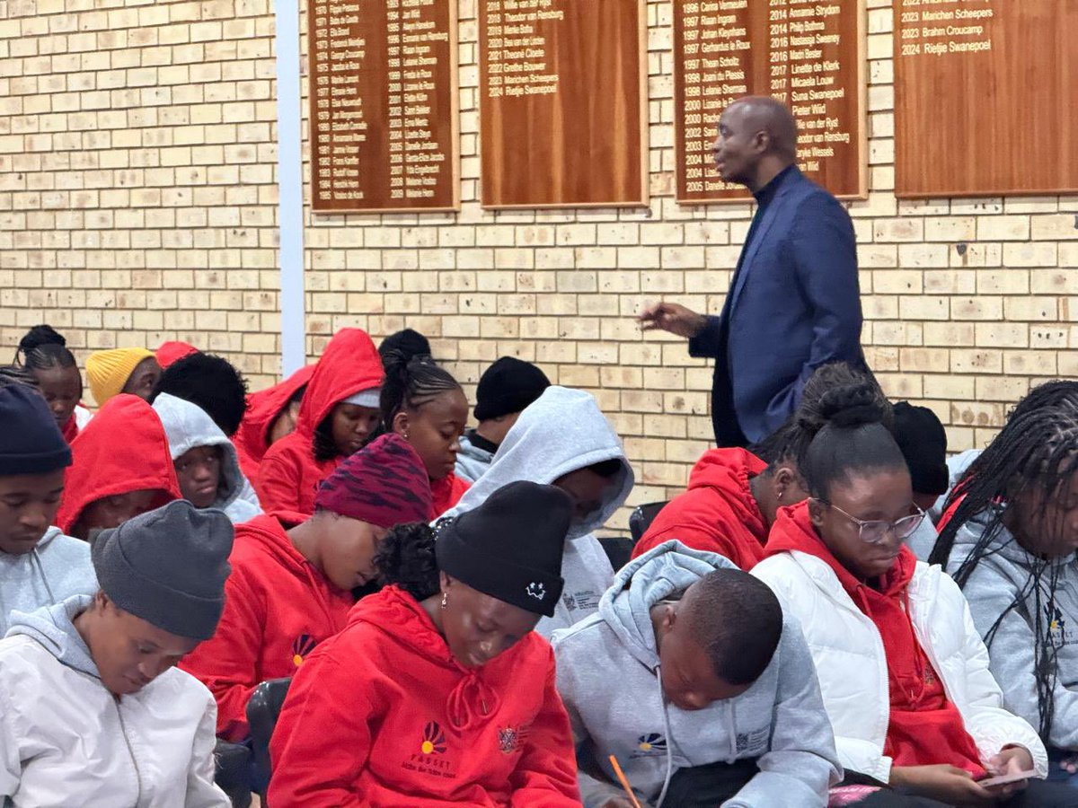 HubertMweli's tweet image. We have paid a visit to the Provincial SAICA Winter Camp for high flyers at Hoerskool Stella, Dr RSM Education district in North West. This camp is financially supported by SAICA, Thuthuka, FASSET and North West Department of Education. @DBE_SA