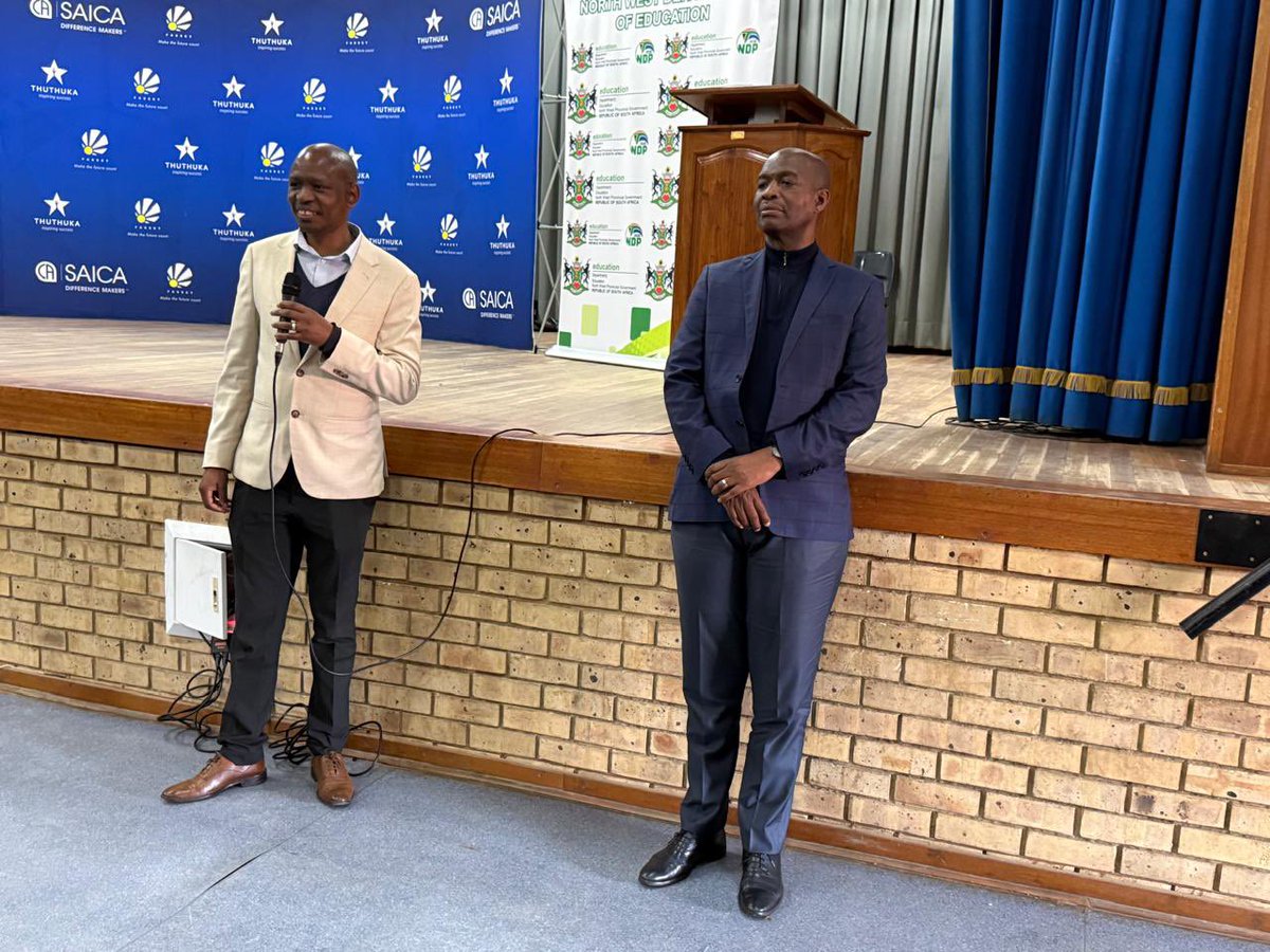 HubertMweli's tweet image. We have paid a visit to the Provincial SAICA Winter Camp for high flyers at Hoerskool Stella, Dr RSM Education district in North West. This camp is financially supported by SAICA, Thuthuka, FASSET and North West Department of Education. @DBE_SA