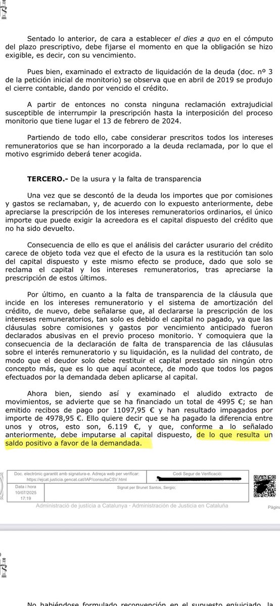OSerrano_'s tweet image. El tiro por la culata: cuando te ponen una demanda de reclamación de cantidad por impago de una targeta #revolving y acabas con un saldo favorable…