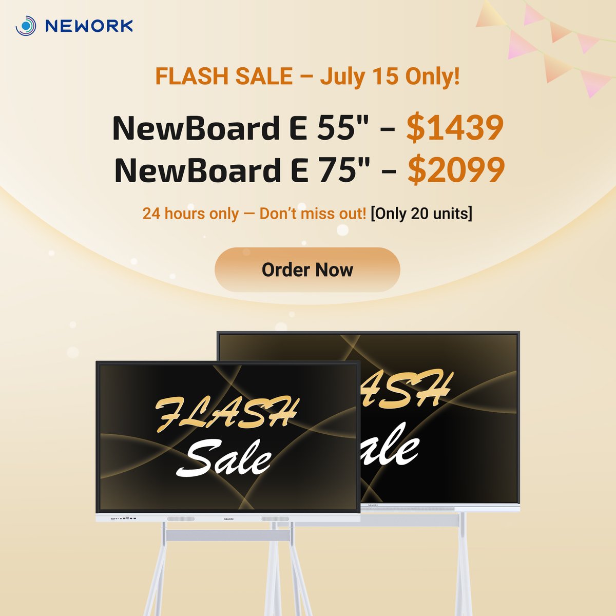 GoTechGeek's tweet image. I have been spending the past few weeks playing with the 55&quot; NewBoard and must say I am super impressed! youtube.com/watch?v=xE2C7-…

Flash sale on Amazon on July 15.
📷 NewBoard E 55” – $1439 (20 units)
📷 NewBoard E 75” – $2099 (20 units)

geni.us/hLQ2aO (affiliate link)