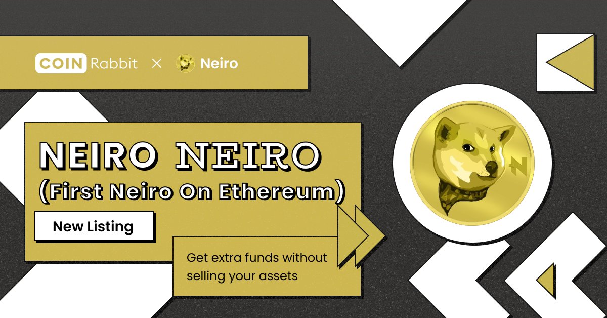 CoinRabbitLoans's tweet image. Hey, Neiro Army! 🚀 We did it — First Neiro on Ethereum by @neiro is now available as a collateral CoinRabbit!
Now’s a great time to tap into its potential without having to sell. Use $NEIRO as collateral on CoinRabbit and unlock opportunities while staying in the game 🐾…