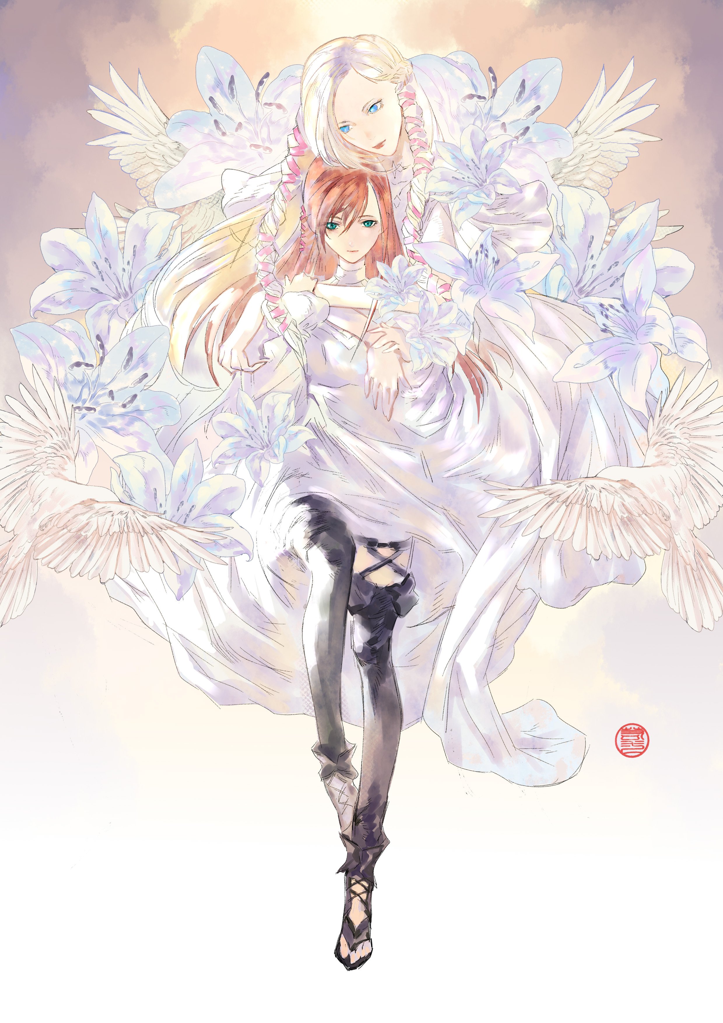 水玉子　オリジナルイラスト(原画) 水玉子　オリジナルイラスト(原画)