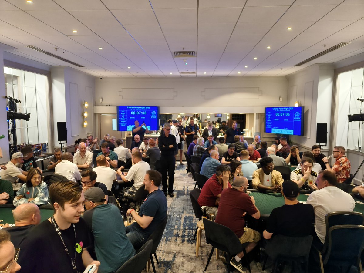 GamesAid's tweet image. What a night!

Our Poker Tournament at Develop raised an incredible £8,600 for GamesAid!

Huge thanks to our host Mark Ward, all the players, and sponsors:
@HiroCapital @splashdamage @developconf 
@Wizards &amp;amp; NTIbluegfx

Can’t wait for the next one ♠️♥️
#GamesAid #Develop