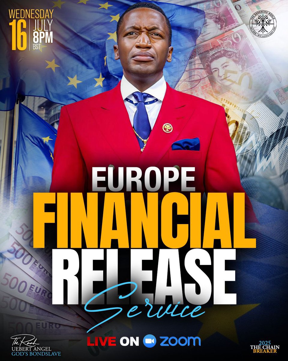 SPECIAL PRIVATE BROADCAST for EUROPE only!

If you live in the European region, and are registered with the GoodNews World you will receive an Email with the Zoom Link.

If you live in Europe and are not registered you can now by going to 
gnwcensus.com