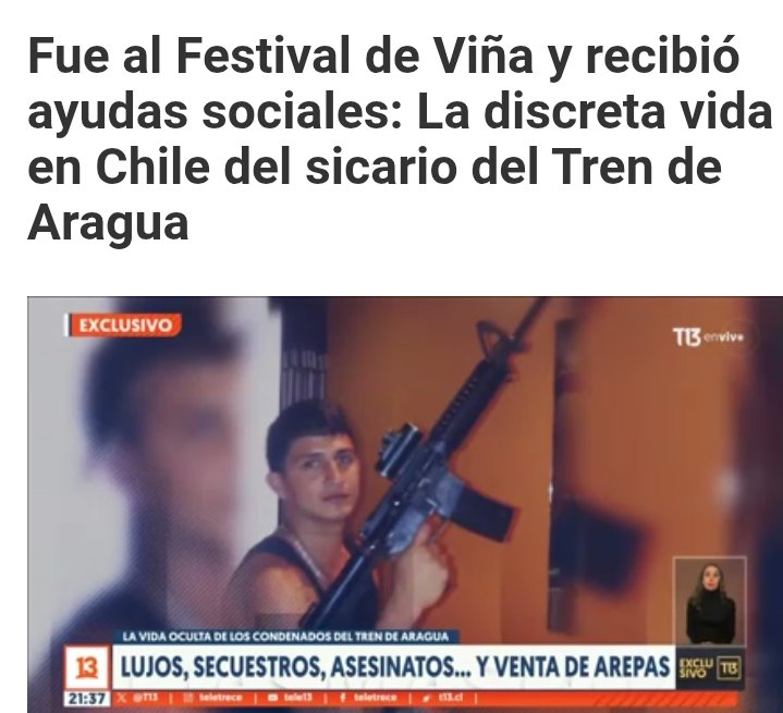 🇻🇪El estado chileno le daba ayudas sociales al sicario asesino del tren de Aragua mientras el Caribeño asesinaba chilenos..NO MAS AYUDAS SOCIALES A NINGÚN INMIGRANTE.
