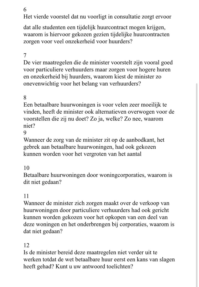 Sandra Beckerman (@sandrabeckerman) on Twitter photo Middenin de zomervakantie komt minister Mona Keijzer met voorstellen voor hogere huren en meer onzekere contracten
De Tweede Kamer stemde hier vorige maand nog tegen!
Kamervragen met <a href="/HabtamudeHoop/">Habtamu de Hoop</a>
Pas de wet betaalbare huur niet aan, maar laat corporaties kopen en bouwen Middenin de zomervakantie komt minister Mona Keijzer met voorstellen voor hogere huren en meer onzekere contracten
De Tweede Kamer stemde hier vorige maand nog tegen!
Kamervragen met <a href="/HabtamudeHoop/">Habtamu de Hoop</a>
Pas de wet betaalbare huur niet aan, maar laat corporaties kopen en bouwen
