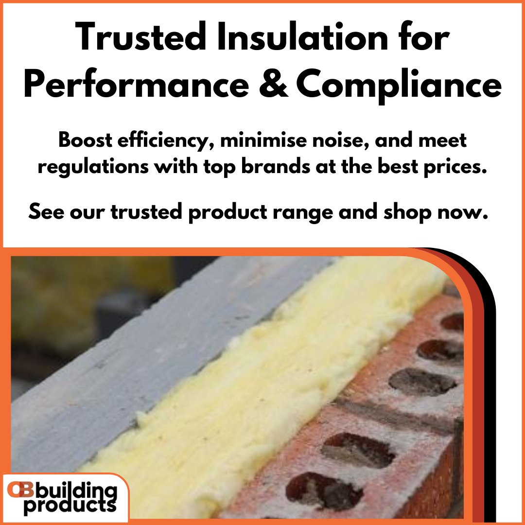 cbbuildingprod's tweet photo. Energy-efficient insulation, built for your project.
You need insulation that delivers high thermal performance, reduces noise, and meets UK regulations.
Order today: https://t.co/R3xx4lrGqV
#CBBuildingProducts #InsulationSupplier #BuildingEfficiency #ConstructionMaterials https://t.co/ks8rc0GJF3