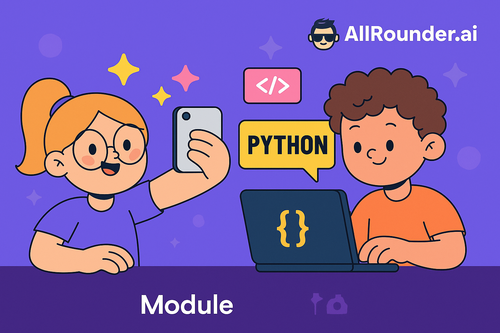 allrounder_ai's tweet photo. What if YOU made the next trending Insta filter? 🤯

Learn how in our Python course made for students who want to code AND create cool stuff.

🎨 Code your way to clout → https://t.co/9vXOUuRzlH

#AllRounderAI #CodeYourWay #K12Coding https://t.co/LbJM9dX5sO