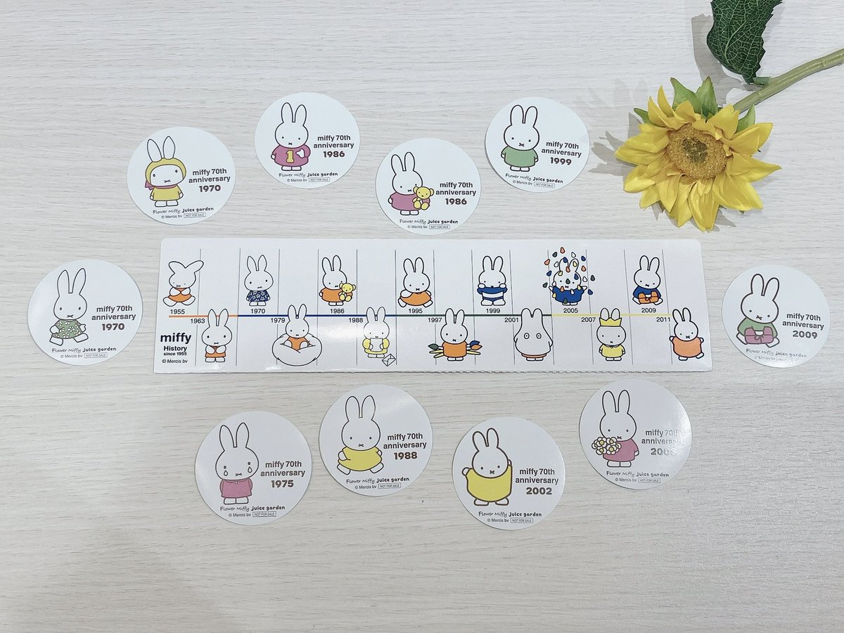 FlowerMiffy's tweet image. 🌻第7弾が明日からスタート🌻
ジュースガーデン限定ステッカーキャンペーン
期間中ドリンク1杯ご購入ごとに、
お好きなステッカーを1枚プレゼント。
今回は、フラワーミッフィー限定デザインも入っております✨
デザインはお選びいただけるので、
ぜひこの機会にお越しくださいませ