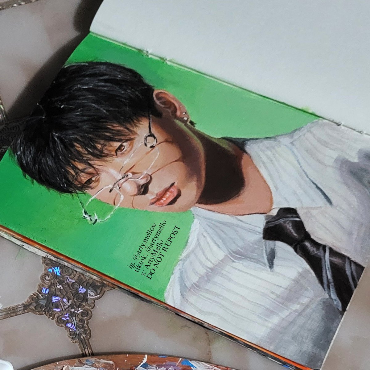 ArtyMello's tweet photo. Bling Bang Bang Born ✨️ MJH 🎨🖌

#BOYNEXTDOOR #BOYNEXTDOORfanart #myungjaehyun #JAEHYUN #명재현 #보이넥스트도어 #painting #fanart @BOYNEXTDOOR_KOZ @BOYNEXTDOOR_twt https://t.co/X28QjP30Ko