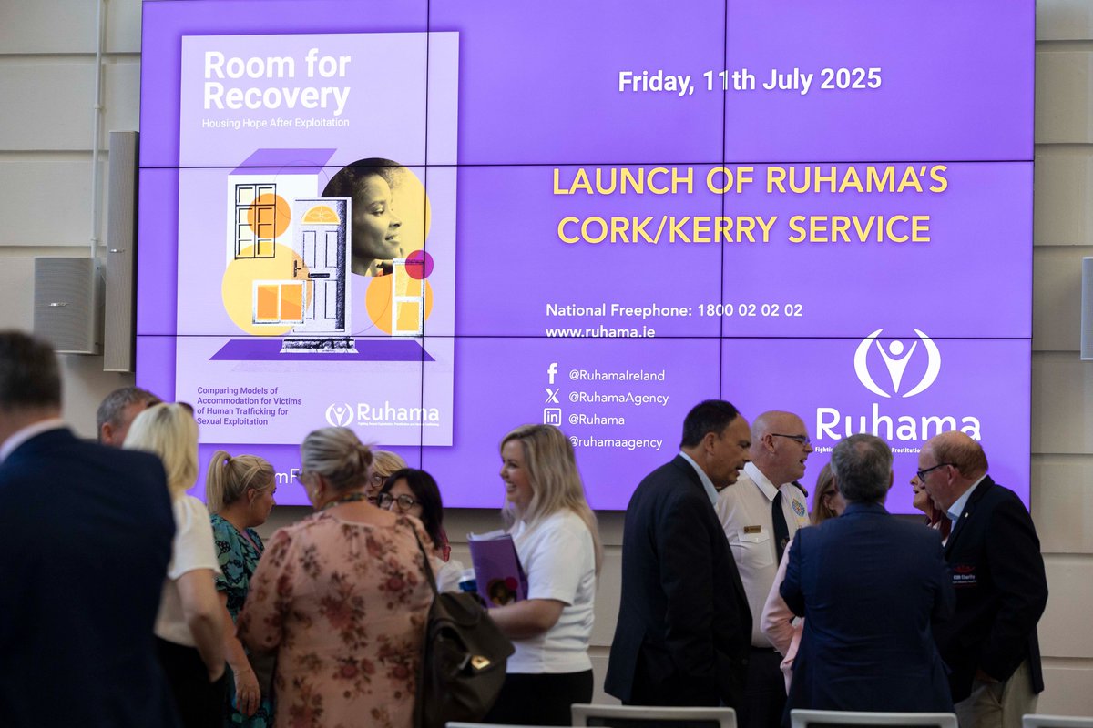 Thank you to everyone who attended the launch of our Cork-Kerry service and new research report ‘Room for Recovery – Housing Hope After Exploitation’.   

We had a full house and the atmosphere on the day was incredible. We were delighted to welcome several public