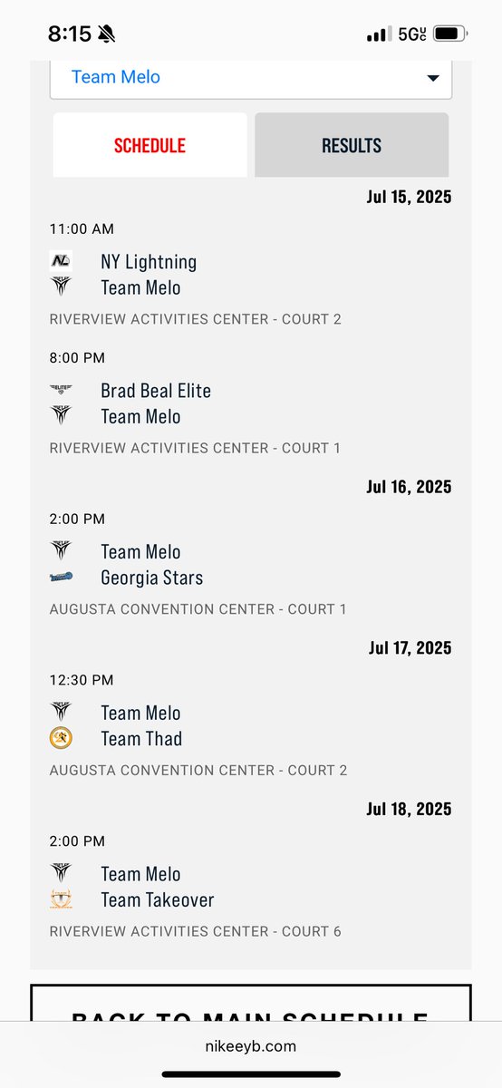 Schedule for peach jam!! <a href="/NikeEYB/">EliteYouthBasketball</a>