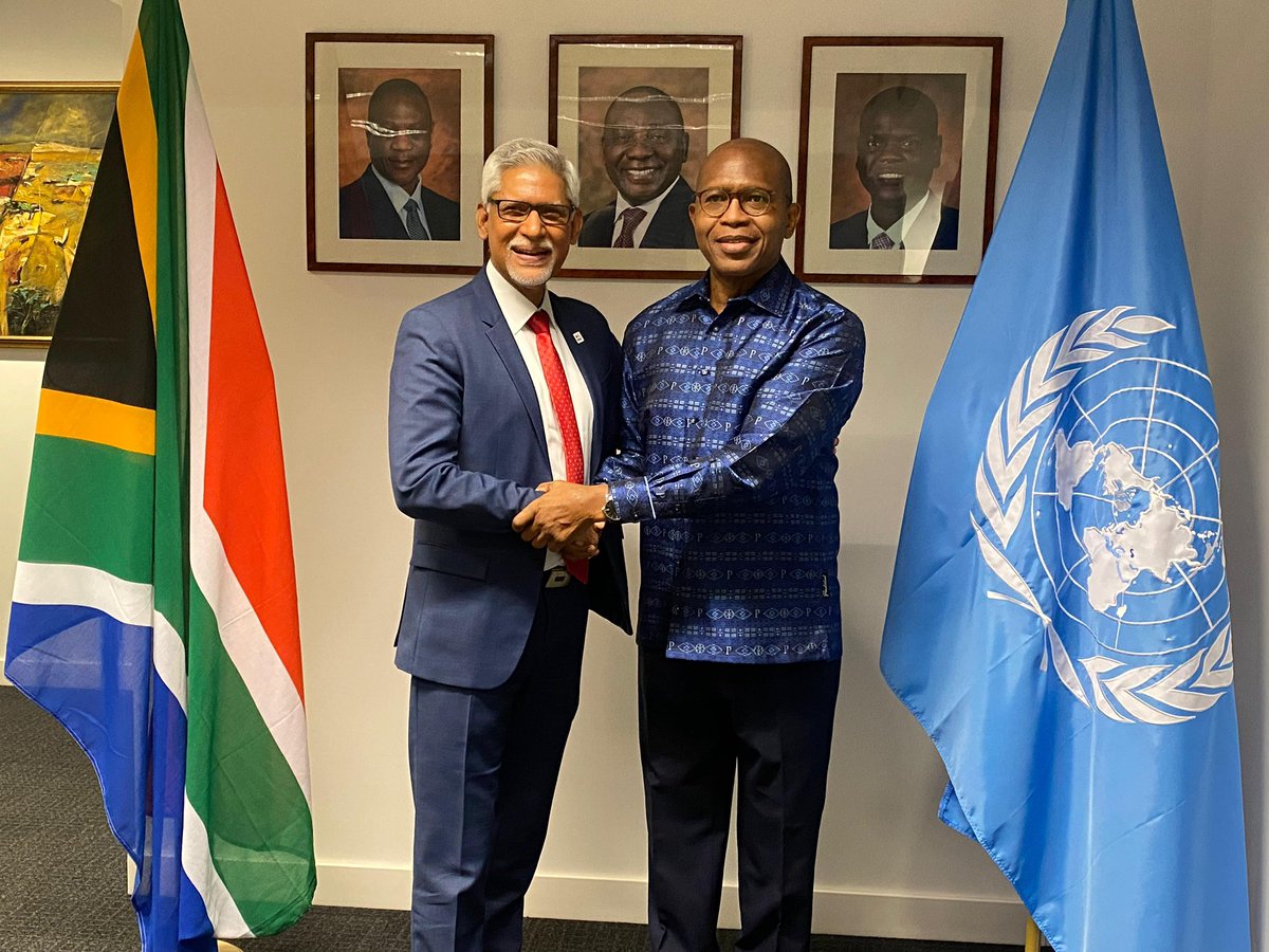 Jagan Chapagain (@jagan_chapagain) on Twitter photo Great to meet H.E. Mxolisi Nkosi, South Africa’s Ambassador to the UN - <a href="/SAfrPMUN_Geneva/">South African Permanent Mission-UN Office, Geneva</a>. We discussed opportunities for a stronger South African Red Cross Society in advancing climate action, and deepening our collaboration on localization and community engagement for empowered Great to meet H.E. Mxolisi Nkosi, South Africa’s Ambassador to the UN - <a href="/SAfrPMUN_Geneva/">South African Permanent Mission-UN Office, Geneva</a>. We discussed opportunities for a stronger South African Red Cross Society in advancing climate action, and deepening our collaboration on localization and community engagement for empowered