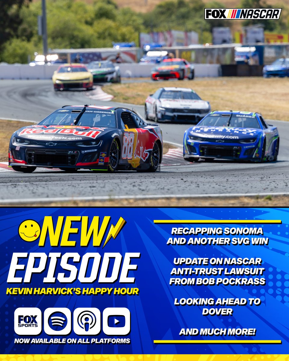 HarvickHappyPod's tweet image. 🚨NEW EPISODE🚨
@KevinHarvick's Happy Hour presented by @NASCARonFOX!
Right here ➡️ link.chtbl.com/CgtlDJUZ