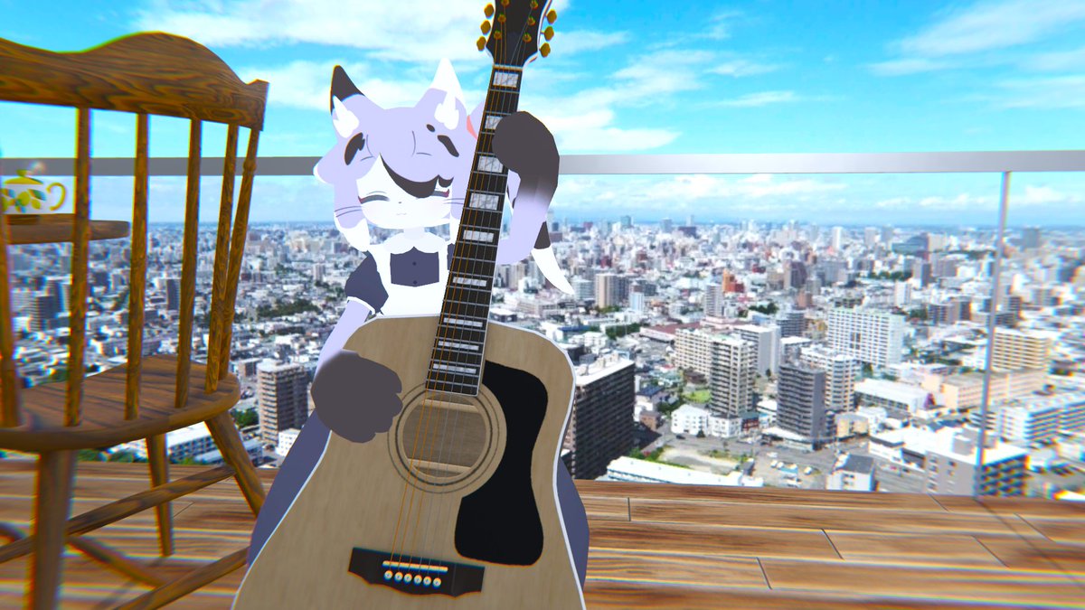C_VR_00's tweet photo. 昨日はかわいい猫さんが来てくれました
#LethalCats
#Hanka3d https://t.co/ckRd9eZz4T