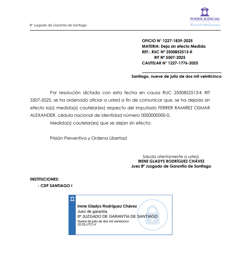 MrSnflKe2000's tweet photo. Ya se levantaron, hijosdelamaraca? @MinjuDDHH a ver el cagazo del Poder Judicial y la vulneracion del sistema de firmas? Parece que no es nah falso el documento...
Cc @GAMBA_CL @biobio @Sinfiltros_tv #COSENA @PRChile https://t.co/NneDSGtc73