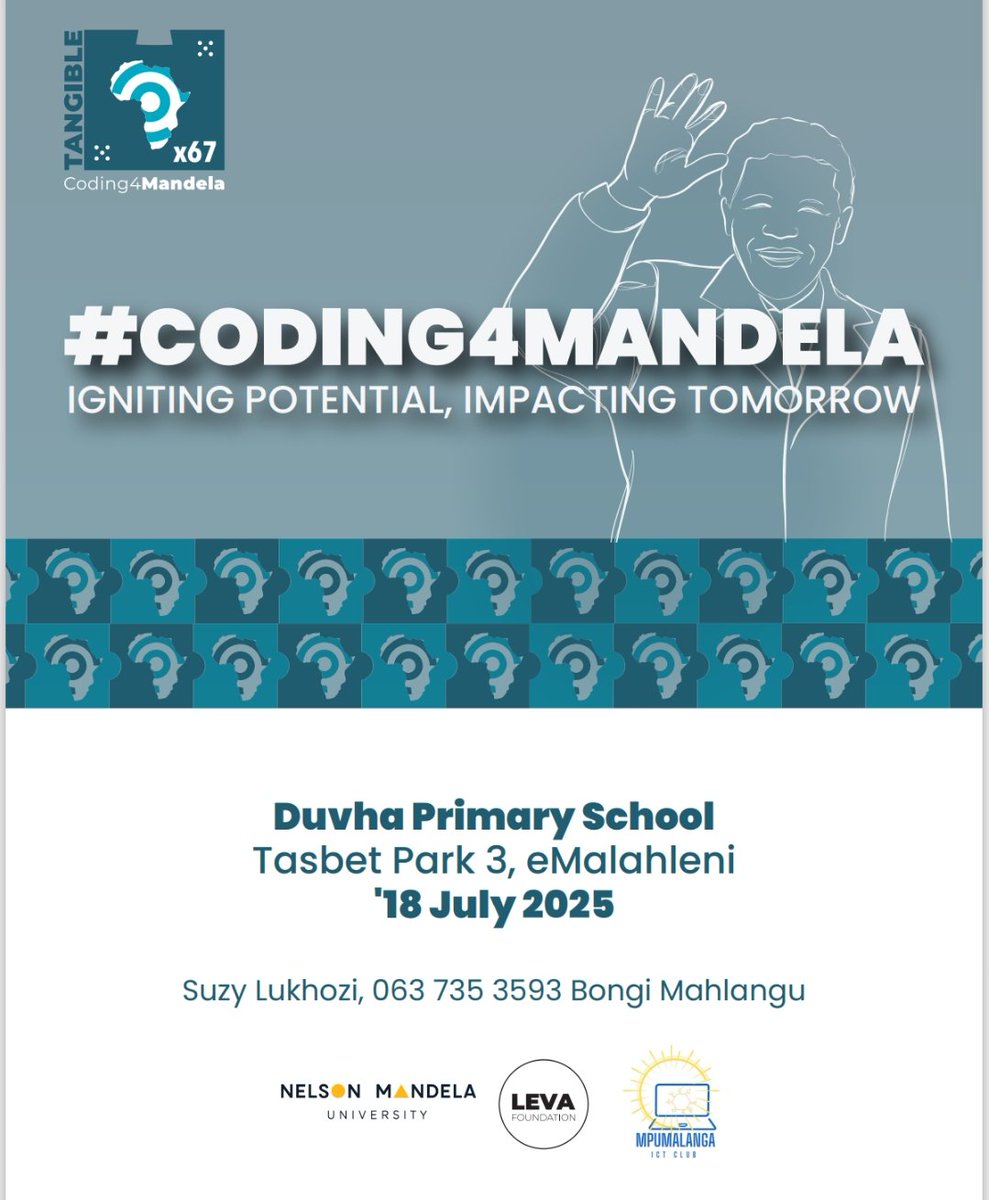 Mpumalanga ICT Club (@ictclub_mp) on Twitter photo Our schools are ready to celebrate Mandela Day, taking 67 minutes with groups of learners in a Code4Mandela Tournament. <a href="/musakeninda/">Nomusa Keninda</a> 0727414050 will be ready to take interviews from <a href="/RISEfm943/">RISE fm</a> <a href="/EmalahleniFM/">Emalahleni fm98.7</a> <a href="/WitbankNews/">WitbankNews</a> Our schools are ready to celebrate Mandela Day, taking 67 minutes with groups of learners in a Code4Mandela Tournament. <a href="/musakeninda/">Nomusa Keninda</a> 0727414050 will be ready to take interviews from <a href="/RISEfm943/">RISE fm</a> <a href="/EmalahleniFM/">Emalahleni fm98.7</a> <a href="/WitbankNews/">WitbankNews</a>