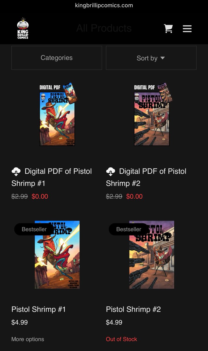 We made Pistol Shrimp #2 available for free because, while I still think the first issue is very good, the second is where this series really starts to shine. If you read the first and liked it, I highly recommend you check out the second!