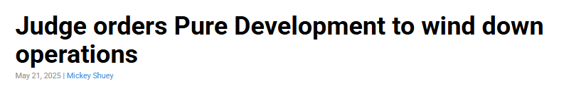 This is....interesting.

Looking at the IEDC's "Contributors and Sponsors" page. It shows Pure Development under "sponsors".

In the IEDC Transparency Portal, they are receiving over $50million in contracts in 2025 alone. The first contract doesn't load but it shows in "details"