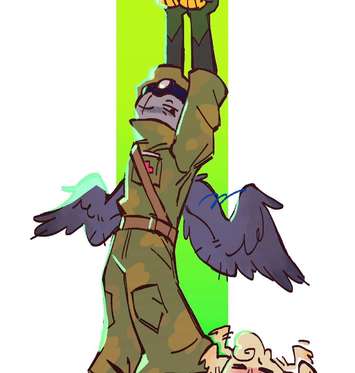 ghost_sparrow's tweet photo. star, haav, and ton for demonki! (af) #artfight2025 #teamfossils 👼 https://t.co/oqPUrOq21X