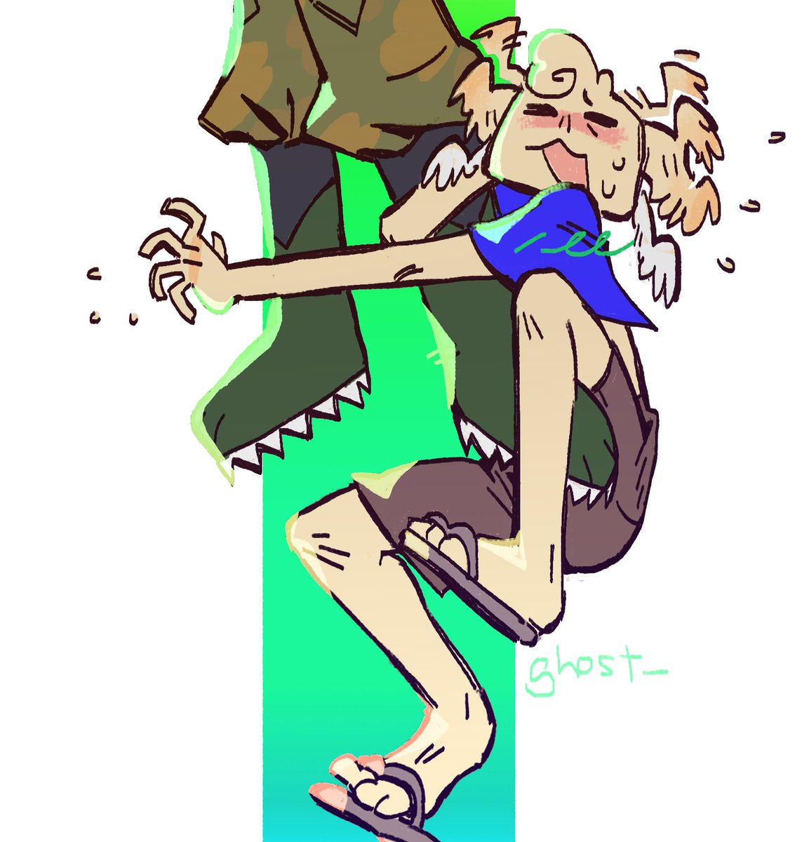 ghost_sparrow's tweet photo. star, haav, and ton for demonki! (af) #artfight2025 #teamfossils 👼 https://t.co/oqPUrOq21X