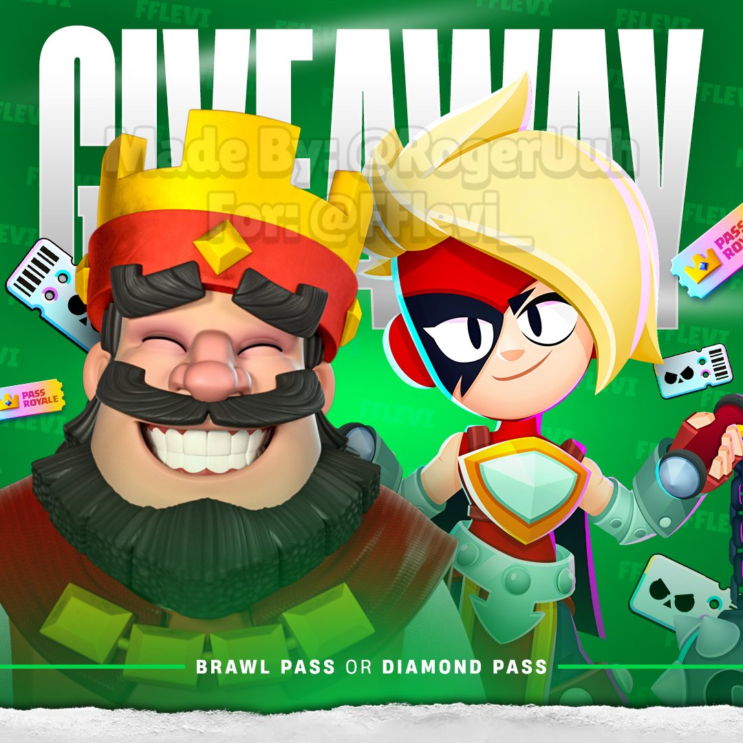 🎁 𝗚𝗜𝗩𝗘𝗔𝗪𝗔𝗬 🎁

 💎 ×2 Diamond Pass or
 ⭐️ ×2 Brawl Pass Plus

To Enter:

- Like &amp; Retweet ❤️♻️
- Follow <a href="/FFlevi_/">Levi</a>
- Follow <a href="/ItsPayzh/">Luck Payzh</a>
- Comment Brawl Pass Or Diamond Pass  💬

Good Luck, Winners in 48 Hours ⏰️  #BrawlStars #ClashRoyale