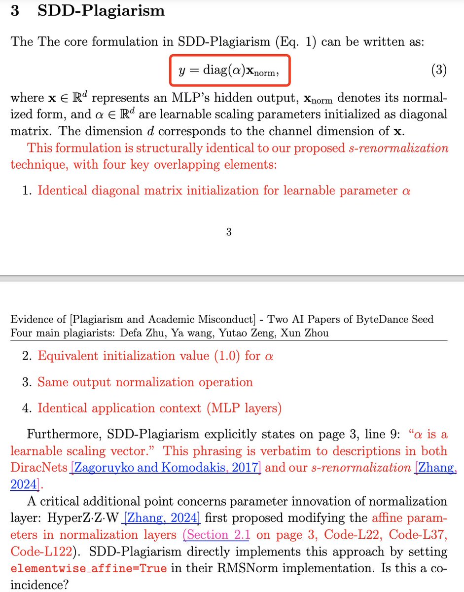gkdzew's tweet photo. @iclr_conf 🔍 Formula comparison evidence:
#HC and #SDD papers' core formula vs. our 2024 #HyperZZW work → completely consistent https://t.co/maYhfWSrbH