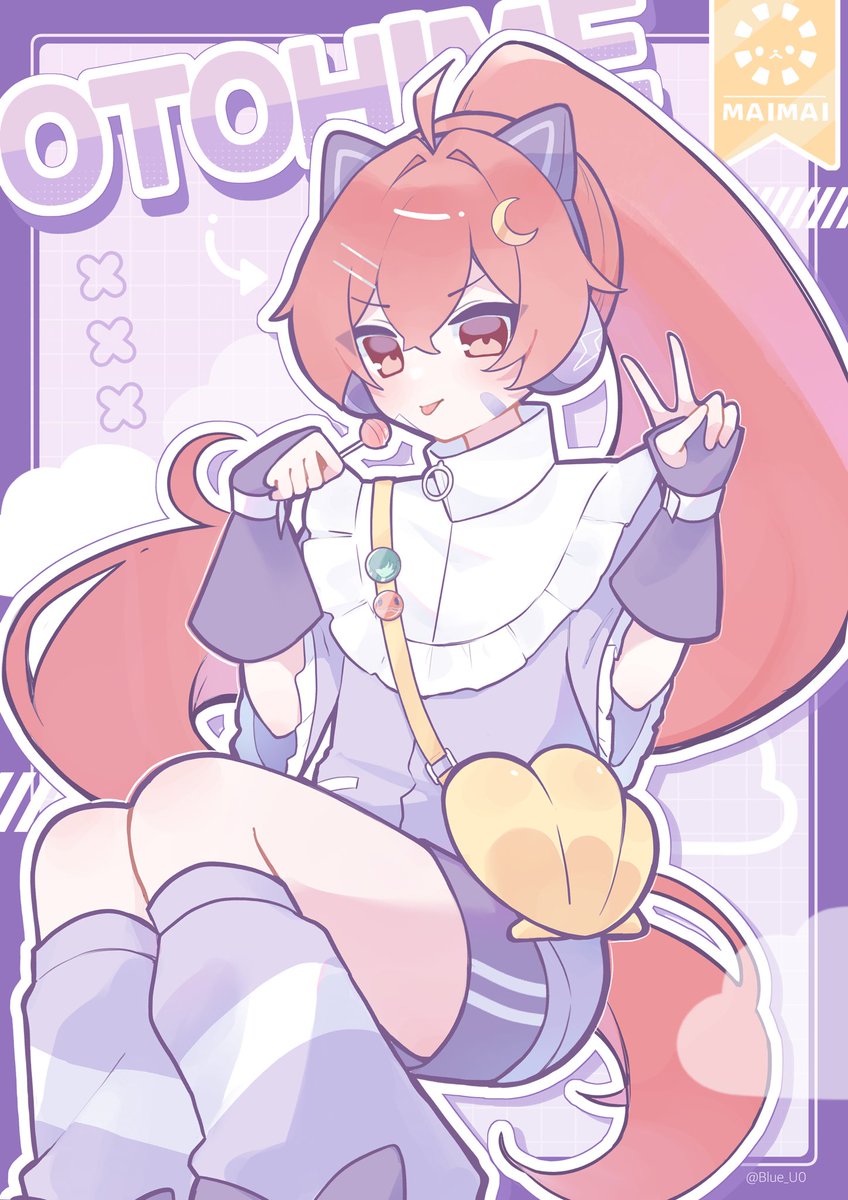 Blue_U0's tweet image. 乙姫  ໒꒱  ̖́-
#maimai_art