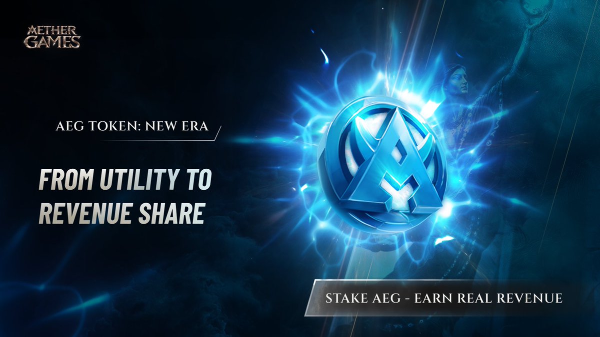 AetherGamesInc's tweet image. 🔷 AEG Token: New Era
From Utility to Real Revenue Sharing
The $AEG token is entering a new phase.
What began as a utility token now evolves into something more grounded and rewarding.
Stake AEG and earn a share of Aether Games’ net revenue.
This change comes alongside the…