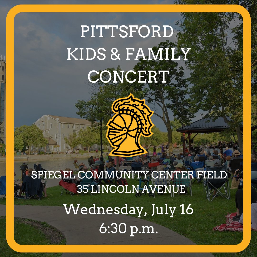 McQuaid Jesuit is a proud sponsor of the Town of Pittsford's Kids &amp; Family Concert Series. Please join us for tomorrow's show. Stop by our booth for family activities and information about McQuaid!