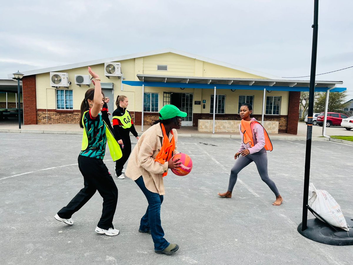 Today we hosted students &amp; teachers from RGS Newcastle 🇬🇧 at our Mfuleni Centre in Cape Town 
From Garden2Kindergarten to Talent Day prep, netball, team-building &amp; online Maths—every moment was filled with heart 
Thank you for planting seeds of confidence! 
#AfrikaTikkun
