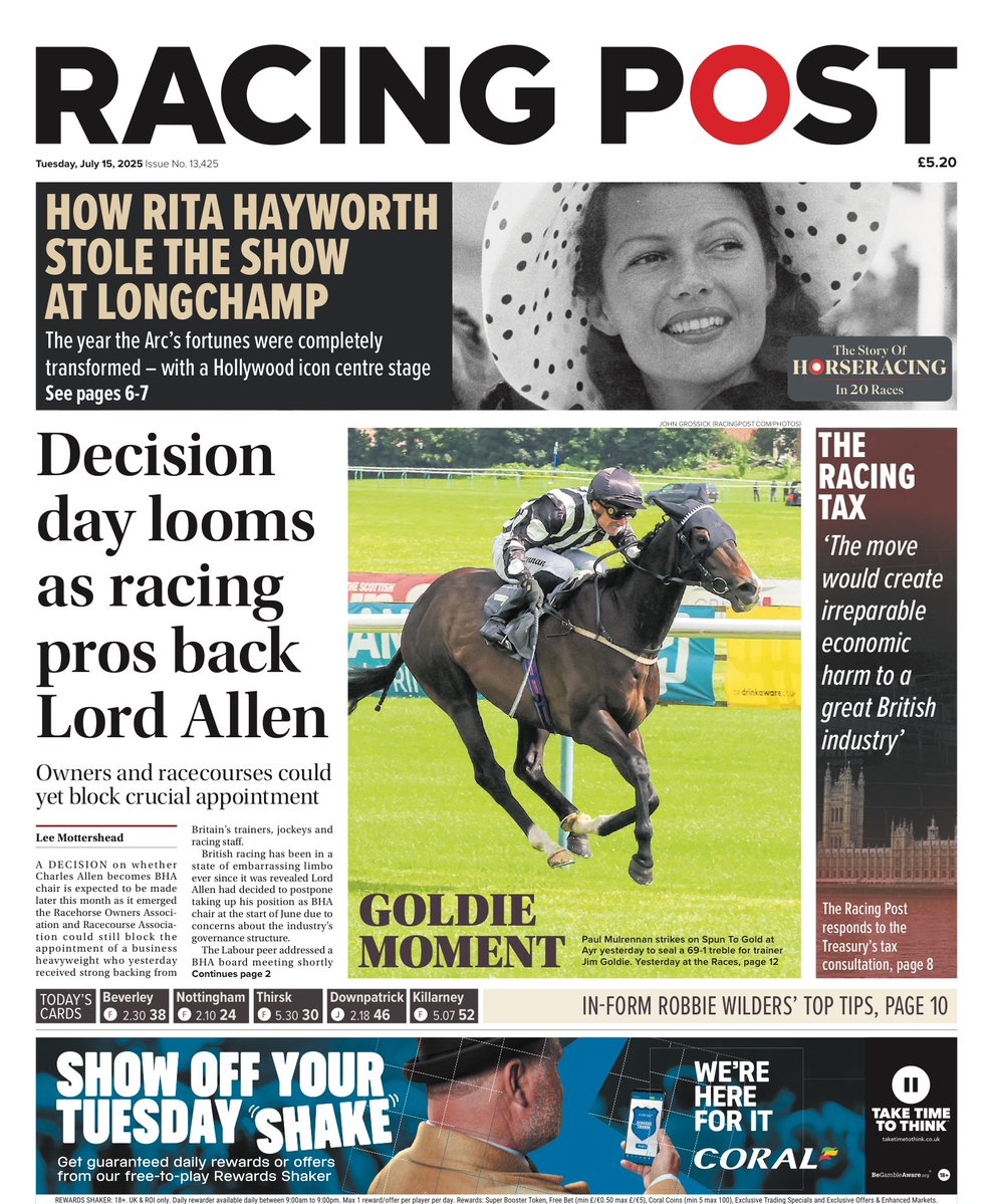 RileyGrannan's tweet image. Very much enjoying @RacingPost ongoing series of The Story of Horseracing in 20 Races.
