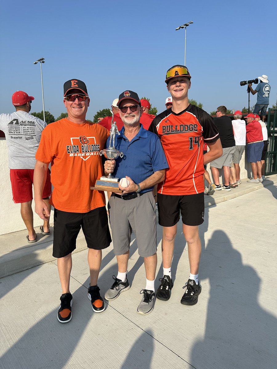 AcmeCongress's tweet image. A legend on the mound and in the stands—Doug Graham threw last night’s first pitch to his grandson, Colton. 
MVP pitcher of Bath’s 1967 ACME title run, his freshly polished trophy was back on display, just like the memories. A special moment across generations.  
ACME State Final