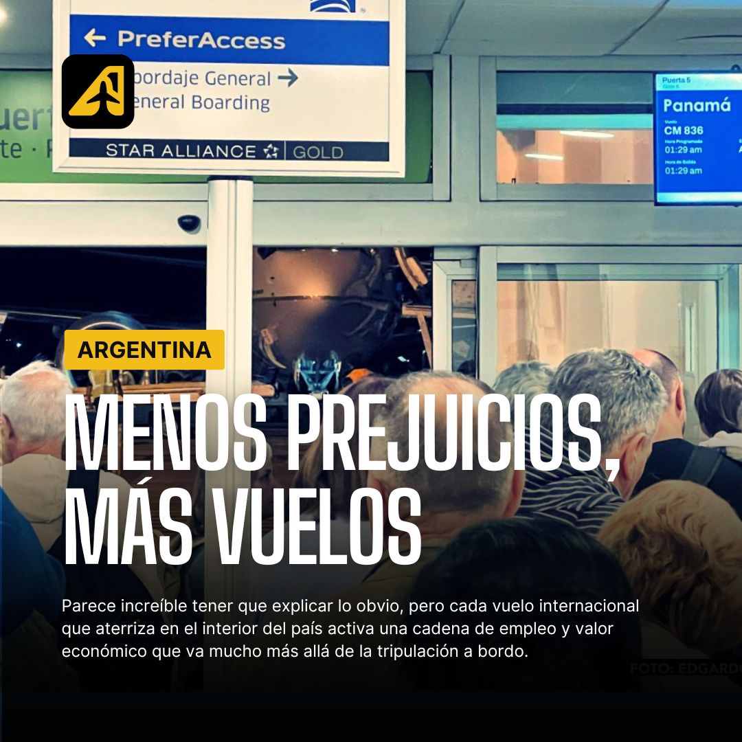aviacionline's tweet photo. Por qué más vuelos internacionales al interior, aunque no sean de aerolíneas de Argentina, sí generan trabajo argentino

Parece increíble tener que explicar lo obvio, pero cada vuelo internacional que aterriza en el interior del país activa una cadena de empleo y valor económico que va mucho más allá de la tripulación a bordo.

La nota completa en https://t.co/V4jjkKRL3Y
