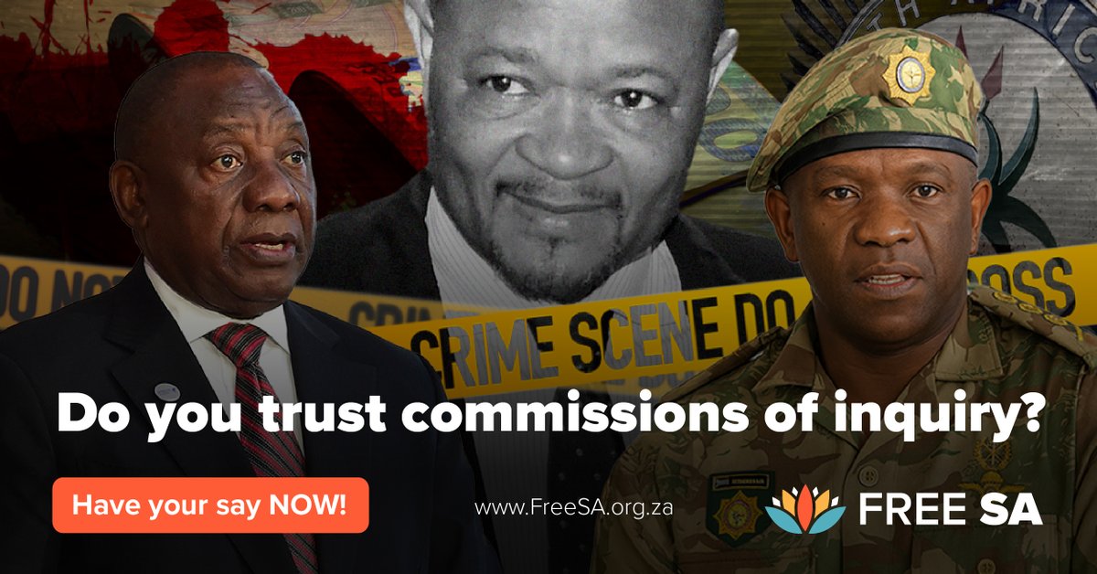 FreeSAorg's tweet image. Do you still trust commissions of inquiry?
KZN Police Commissioner Mkhwanazi exposed explosive claims of political interference in assassination cases, naming top officials, missing dockets, and shutdowns of task teams.
President Cyril Ramaphosa has placed Minister of Police…