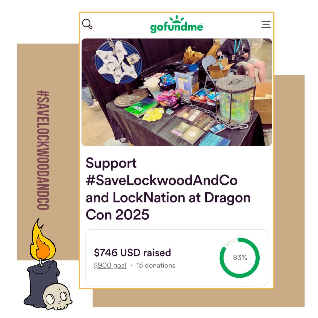 Eugenia/Lockwood and Co 🇺🇦 (@mageugenia) on Twitter photo Support #SaveLockwoodAndCo and LockNation at Dragon Con 2025
Donate if you can.
gofund.me/966e461b
<a href="/SchadDeb/">Deb- Portland Row is Our Home</a> <a href="/savelockwoodnco/">Save Lockwood & Co.</a>
#SupportLNDragonCon Support #SaveLockwoodAndCo and LockNation at Dragon Con 2025
Donate if you can.
gofund.me/966e461b
<a href="/SchadDeb/">Deb- Portland Row is Our Home</a> <a href="/savelockwoodnco/">Save Lockwood & Co.</a>
#SupportLNDragonCon