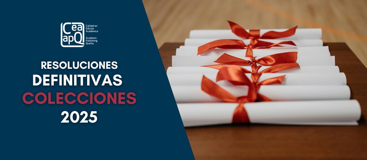 unelibros's tweet image. ⭐️⭐️⭐️ Once colecciones obtienen el sello de Calidad en Edición Académica CEA-APQ en 2025.
📚🏅 Son ya 75 las colecciones editoriales que lo poseen.
🌐 une.es/el-sello-de-ca…