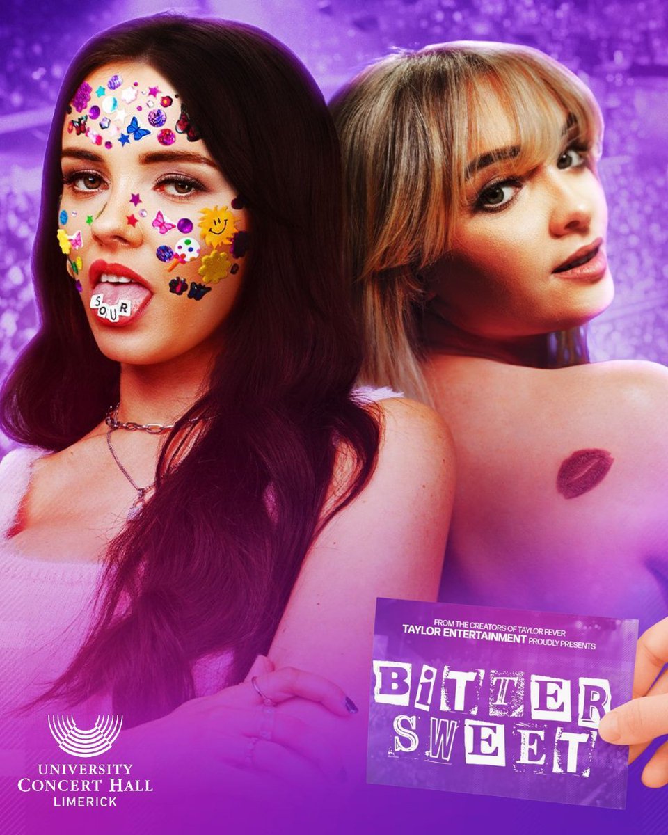 🎵  Bitter Sweet: Sabrina and Olivia 💜 

📅 Friday 12th September 2025  
⏰ 8pm
🎟 €30 (Booking Fees Apply)

📞 061 331 549
🌐 uch.ie