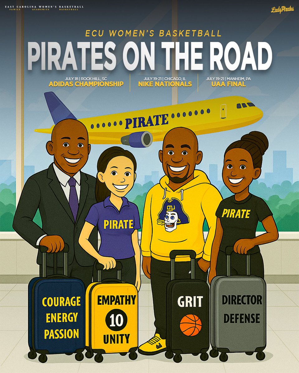 ECUWBB's tweet image. Our coaches will be back on the road this weekend looking for future Pirates 🙌
#FAB 🏴☠️