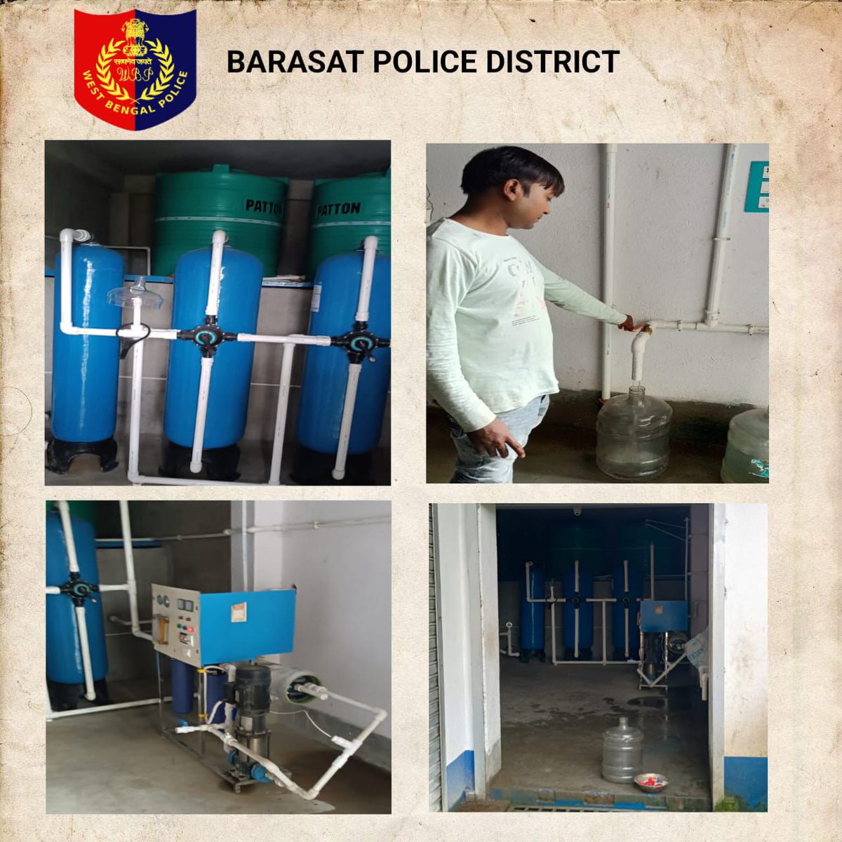 "Action Against Contaminated Water!
DEB BST team &amp; officials seized contaminated packaged drinking water at Ramnagar plant. Owner AAM Mehedi arrested for violating food safety norms. Suo motu case registered. 

#FoodSafety #WaterQuality"
#Barasat