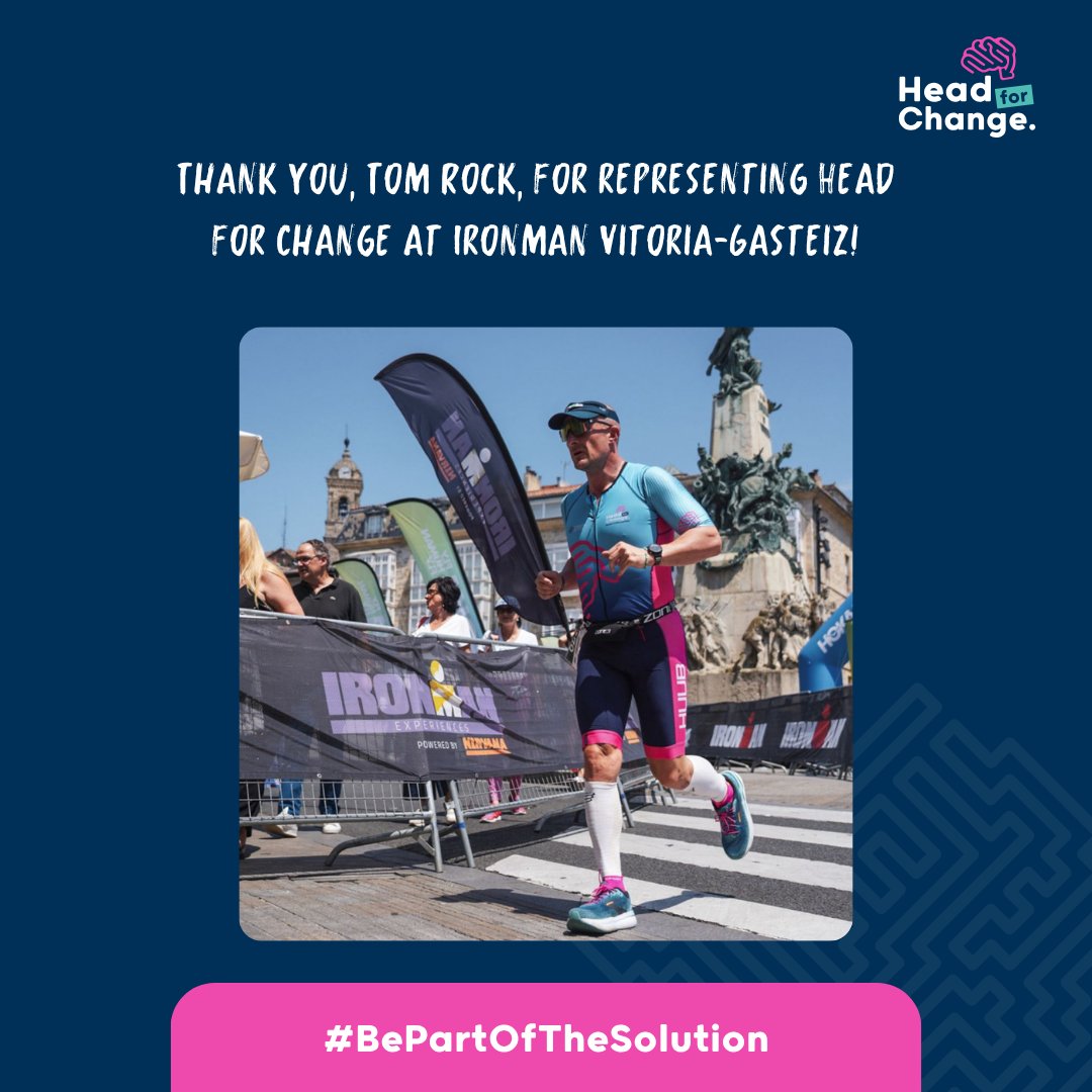 Head4Change's tweet image. A huge thank you to @tomrock84, who represented Head for Change at Ironman Vitoria-Gasteiz in Spain this weekend! 💪
This was Tom's second Ironman, and he completed it in an impressive 10hr 46!
Thank you, Tom, for thinking of us. 🫶
#BePartOfTheSolution #ProtectThePlayers