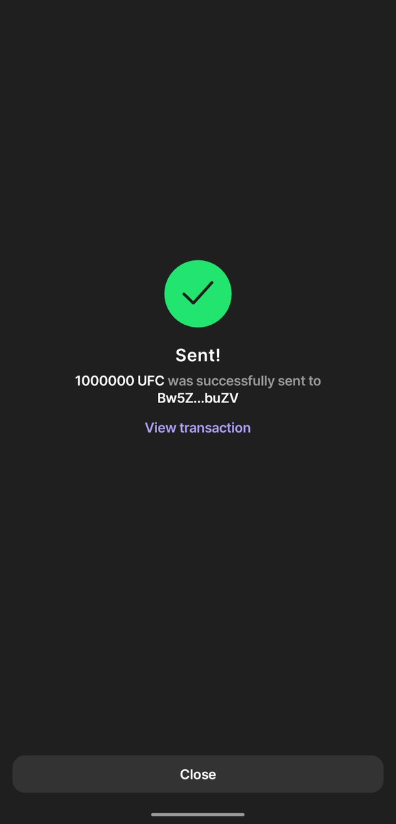 UniFi_UFC_'s tweet photo. @CryptoBalancee Done ✅ 👍 check the wallet https://t.co/RP96cUdQOG