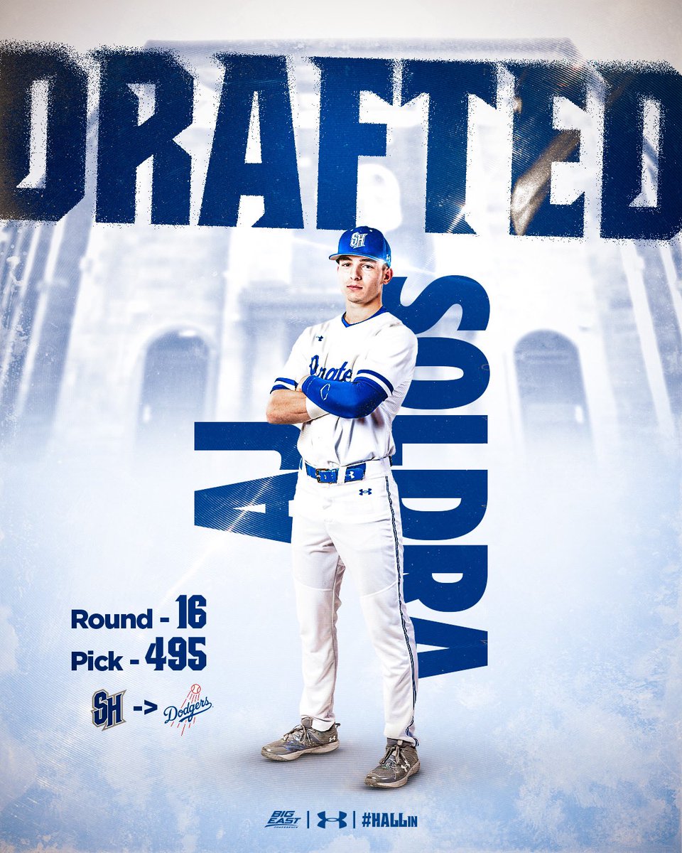 SHUBaseball's tweet image. Congratulations AJ Soldra on being drafted to the @Dodgers 🔥🏴☠️
#HALLin🔵⚪️ #NeverLoseYourHustle
