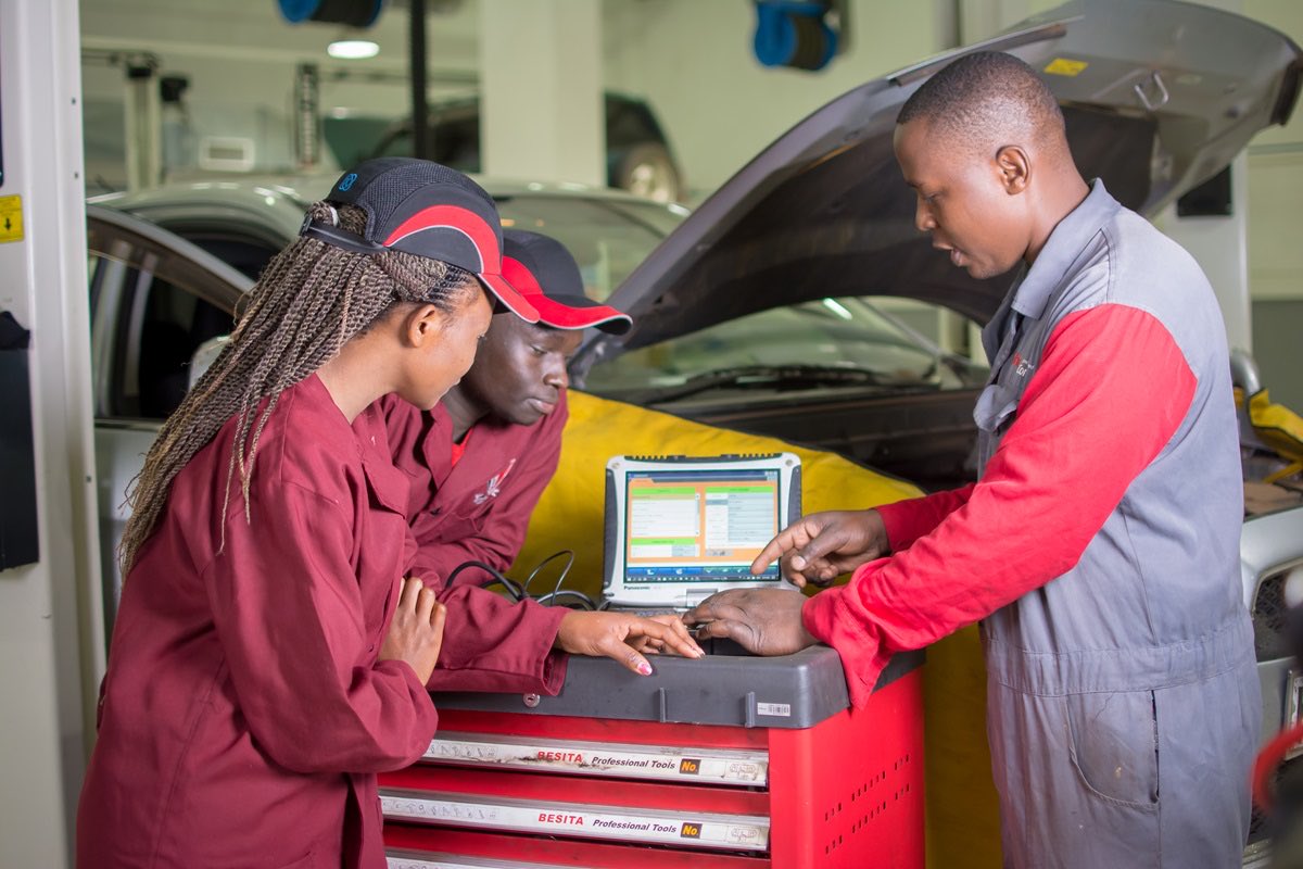 GermanyinKenya's tweet image. The 🇰🇪+🇫🇮+🇩🇪 #DualTVET programme, is equipping 5,000+ trainees with practical skills for the job market and addressing #youth unemployment.
Let’s keep investing in #DigitalSkills through #TVET for our #youth to build, innovate and thrive in the #digital era!
Happy #WYSD2025!
