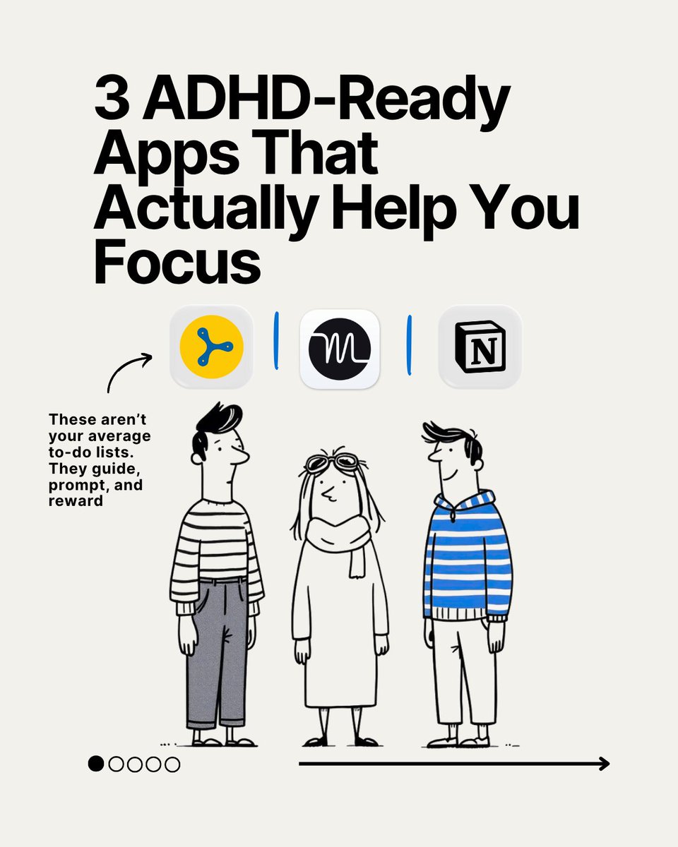 smart_notion's tweet image. ADHD brains don’t need more apps.
They need apps that think for us.