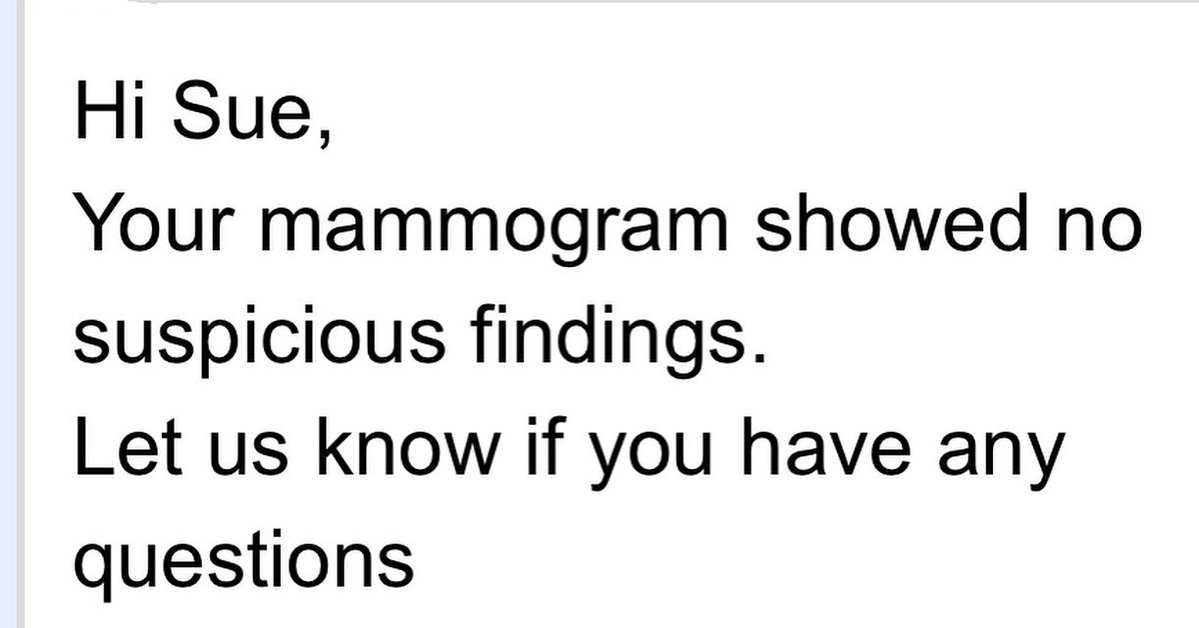 SueSerioFox29's tweet image. Got some good news yesterday. 😅 I’m using it as an opportunity to nag you: Get your screenings!!!! #breastcancerawareness🎀