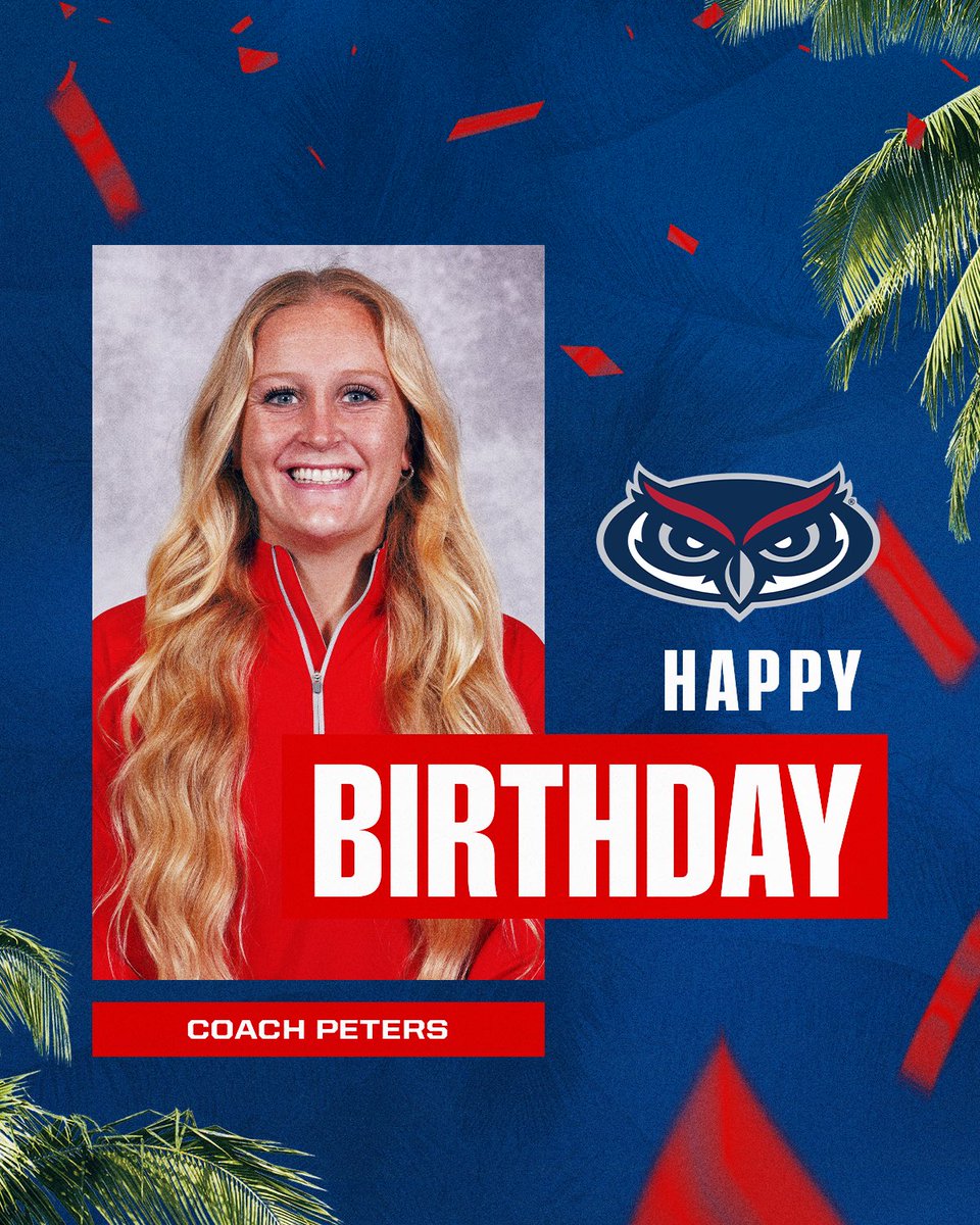 FAUWBB_Hoops's tweet image. Wishing @CoachPeters34 a happy birthday!! Hope you have a great day! 🥳🎉
#WIP🏝️