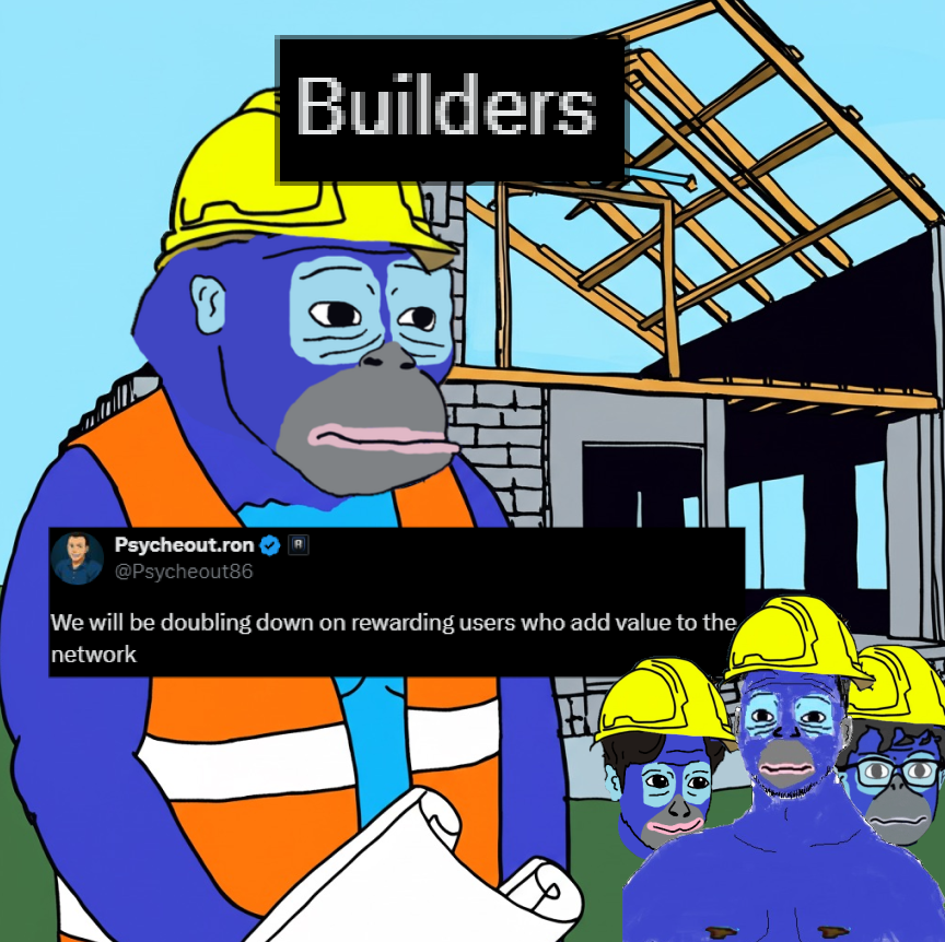 RonkeOnRon's tweet photo. LIST OF $RONKE BUILDS:

🔹6 MONTH OF CONTENT & ONBOARDING
🔹PFP FROM 15 TO 80 RON (5x from mint)
🔹1K - 2K SALES(100x from mint) 
🔹PARTNERSHIP WITH ALMOST ALL GAMES
🔹RONKASINO
🔹RONKE RICE FARM

IS RONKE THE @Ronin_Network 2025 CASE SUCCESS? 
@Psycheout86 @Jihoz_Axie @trungfinity