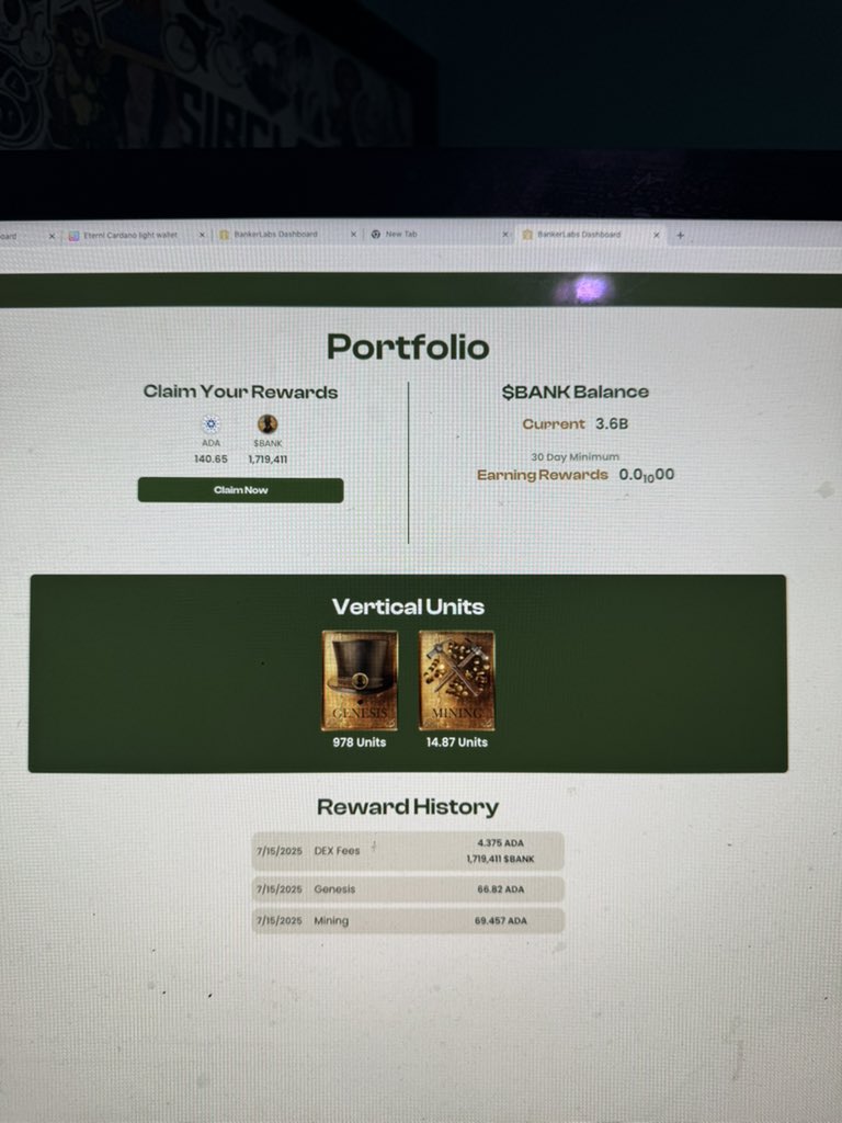 Now that’s what you call passive income in bank we trust