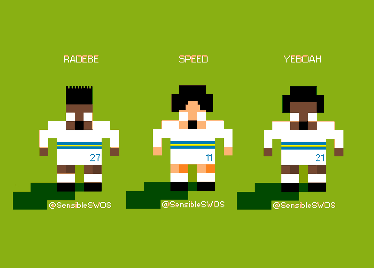 SensibleSWOS's tweet image. 90's Leeds United legends
#SensibleSoccer #Leeds #LUFC #EllandRoad #Yeboah #Speed #Radebe #football #soccer #SWOS #retrogaming #retrogames #retrogamer #GamersUnite #gaming #PremierLeague #EPL #amiga #commodore #snes #megadrive